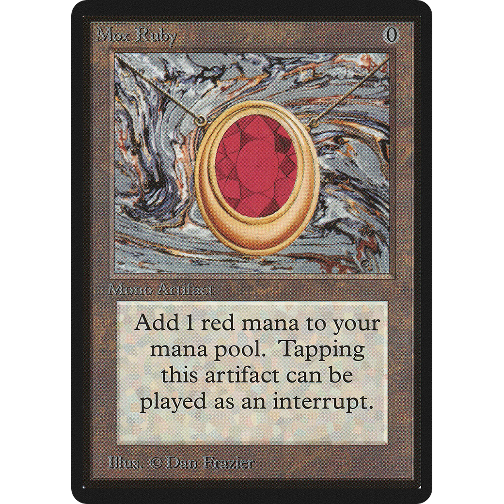 MTG Singles - Mox Ruby - Beta - 