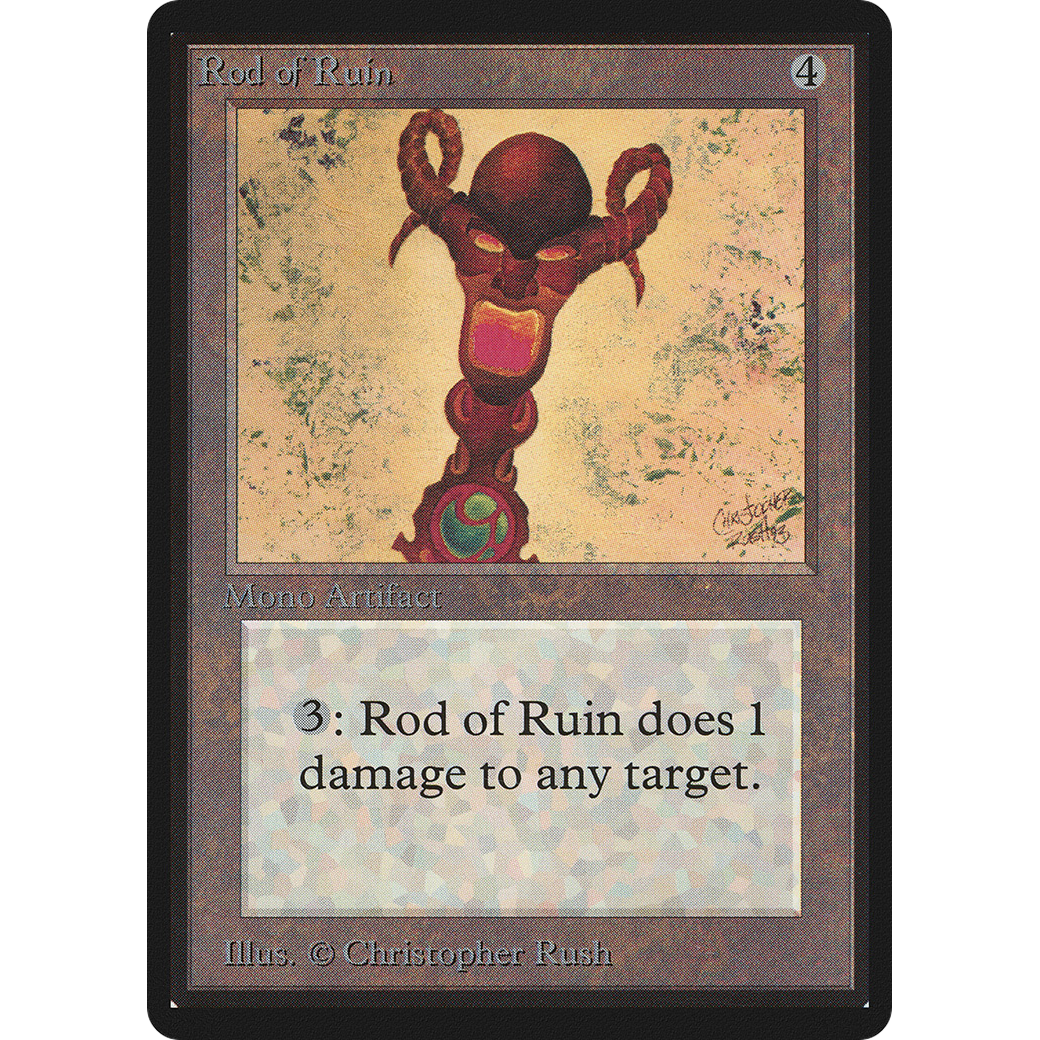 MTG Singles - Rod of Ruin - Beta - Regular