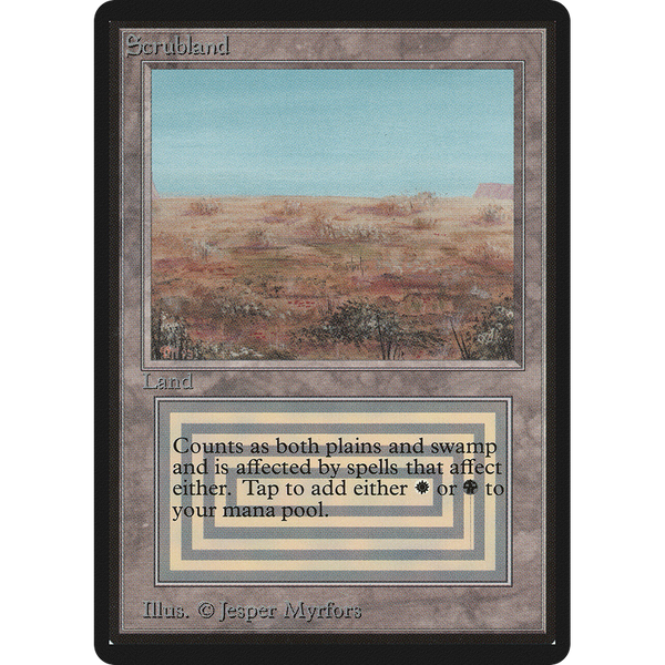 MTG Singles - Scrubland - Beta - 