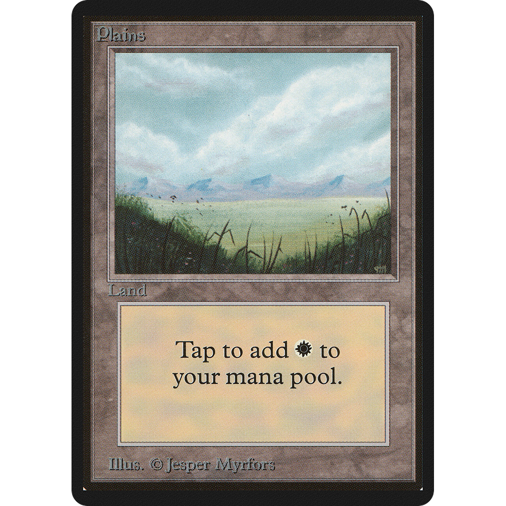MTG Singles - Plains (V.1) - Beta - Regular