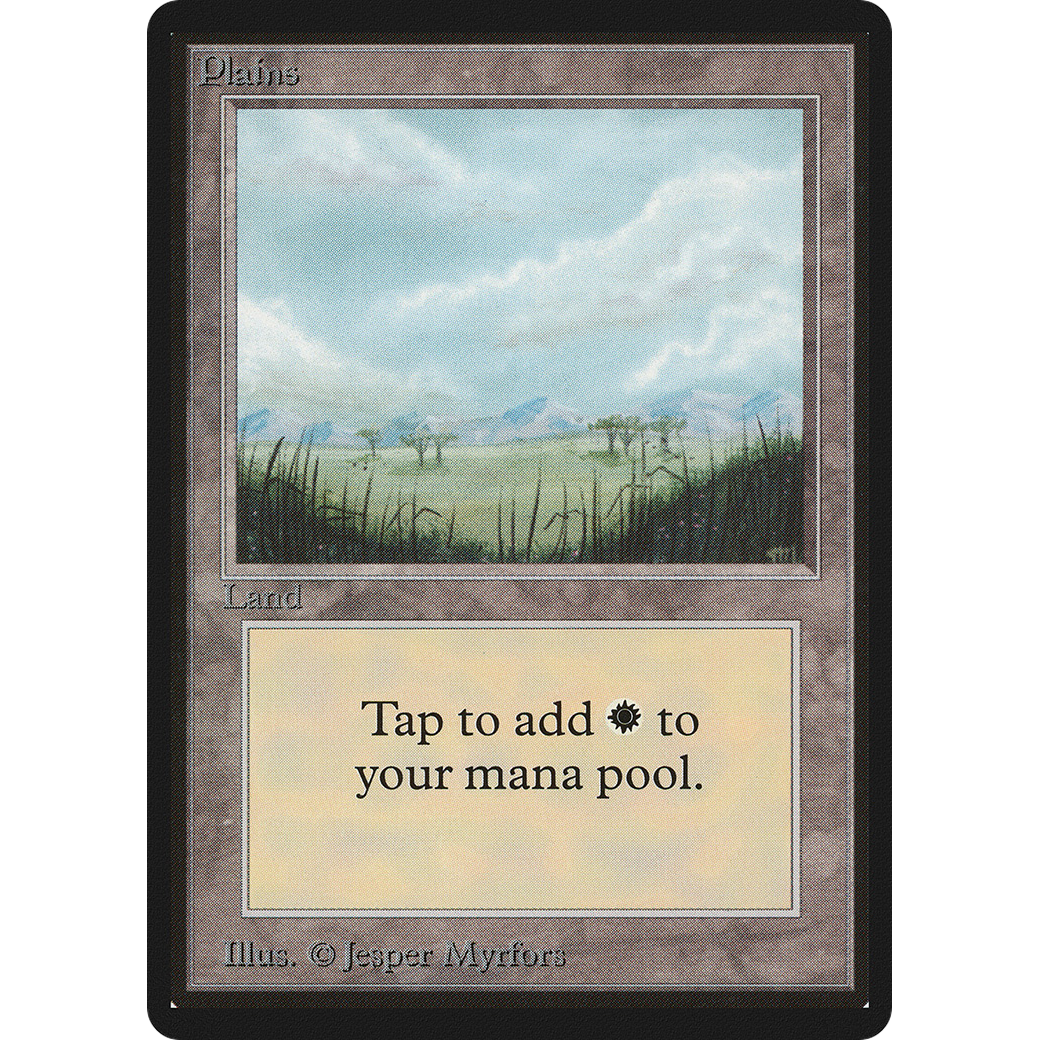 MTG Singles - Plains (V.2) - Beta - Regular