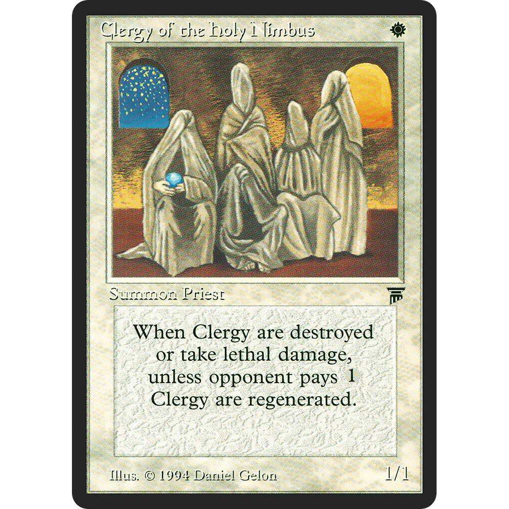 MTG Singles - Clergy of the Holy Nimbus - Legends - Regular