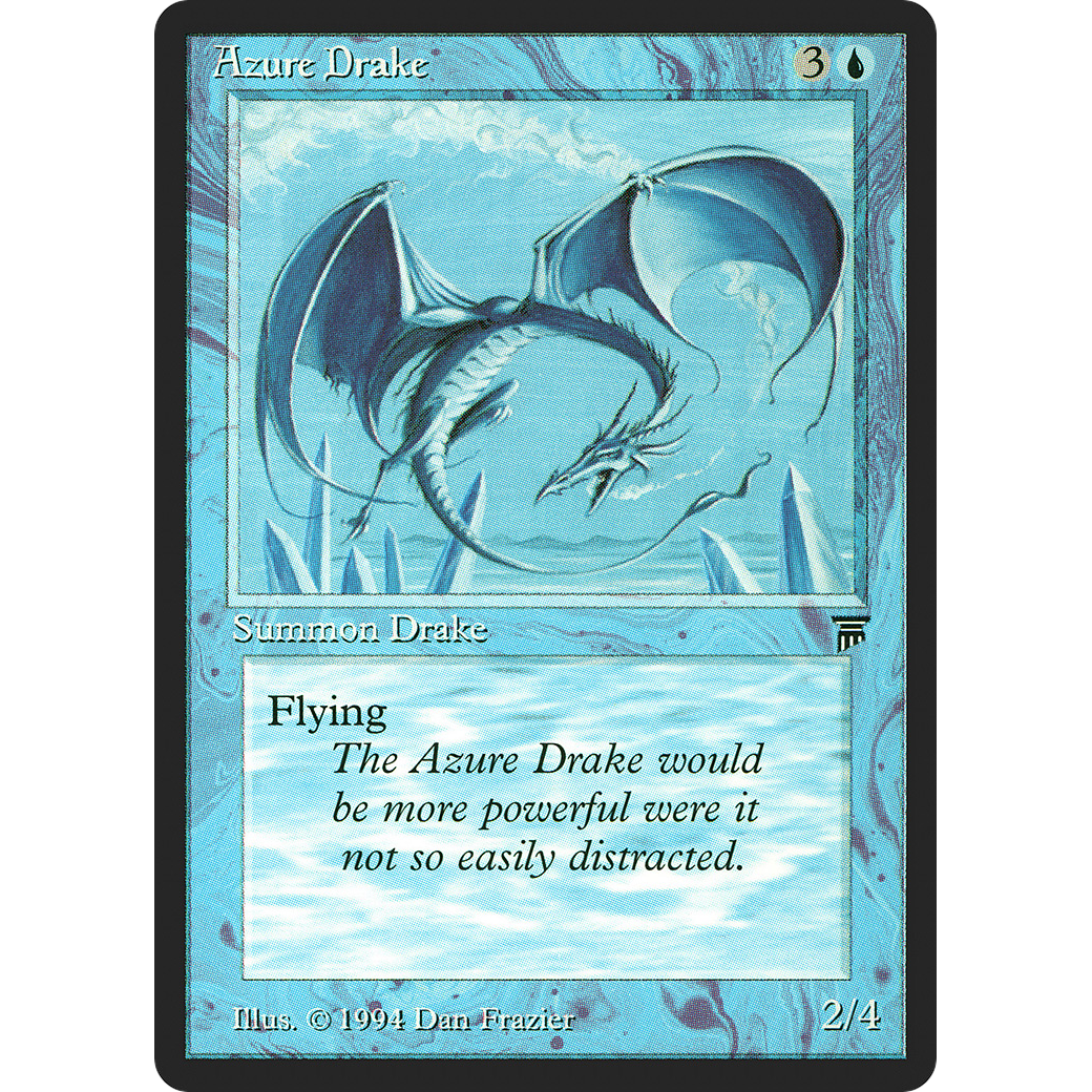 MTG Singles - Azure Drake - Legends - Regular