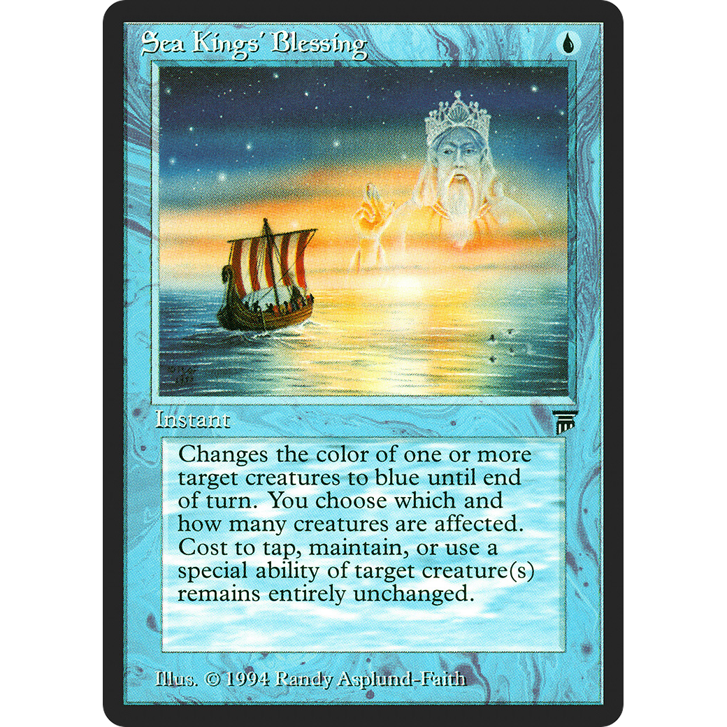 MTG Singles - Sea Kings' Blessing - Legends - Regular