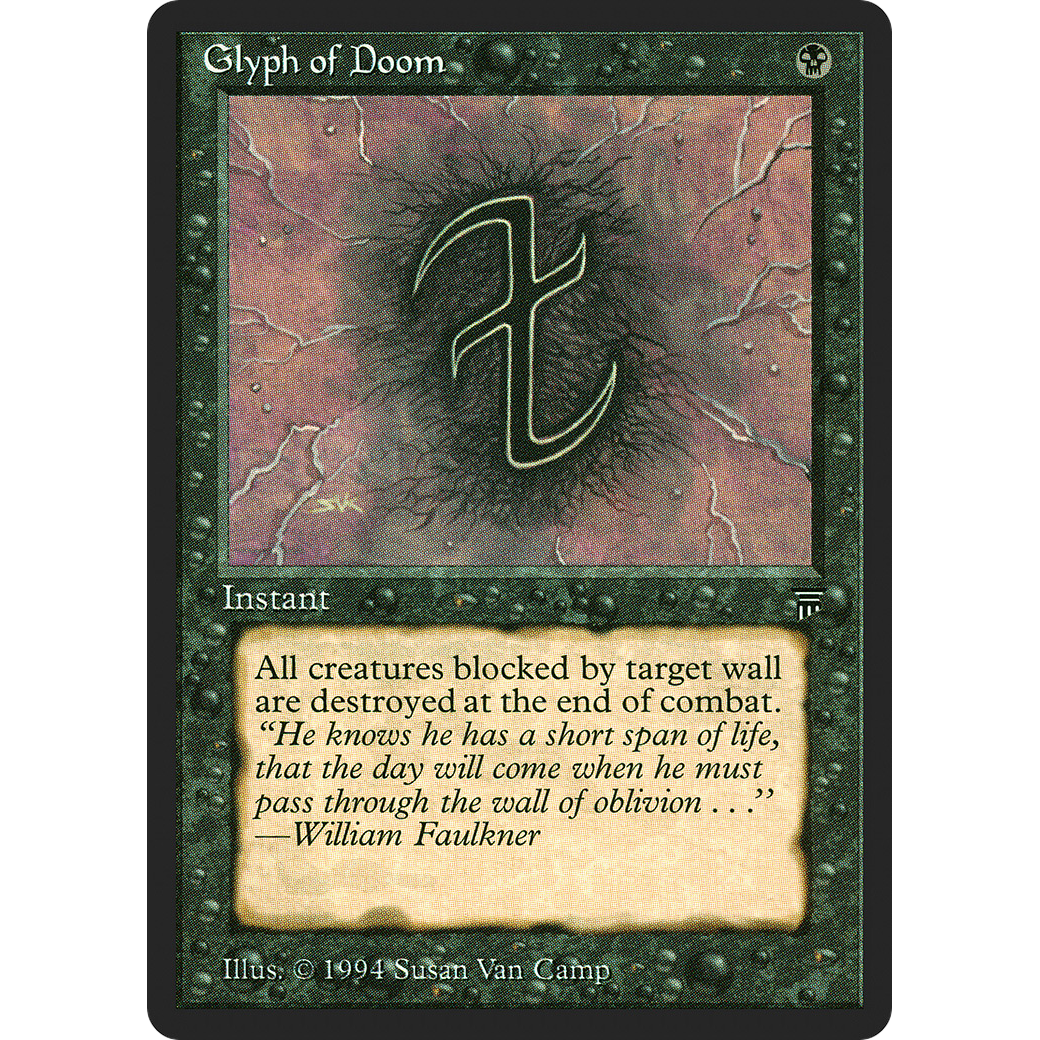MTG Singles - Glyph of Doom - Legends - Regular