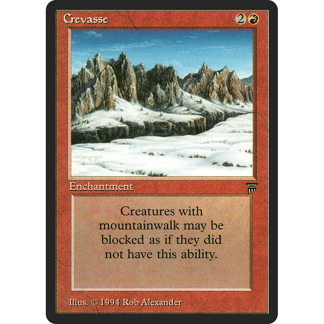 MTG Singles - Crevasse - Legends - Regular
