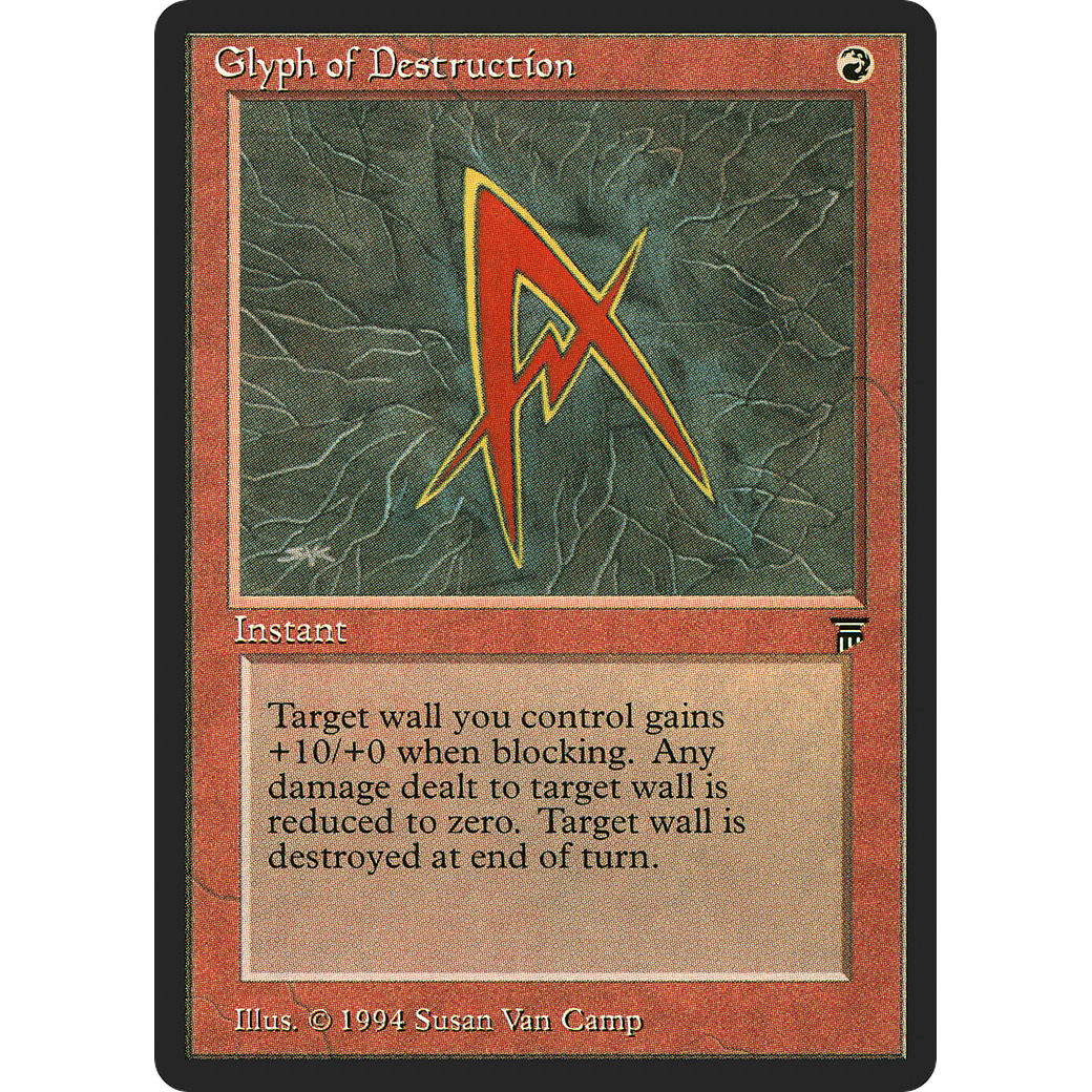 MTG Singles - Glyph of Destruction - Legends - Regular