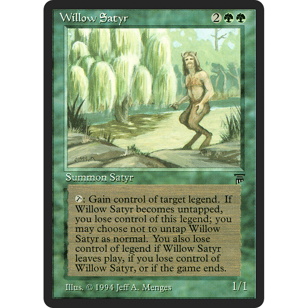 MTG Singles - Willow Satyr - Legends - NM