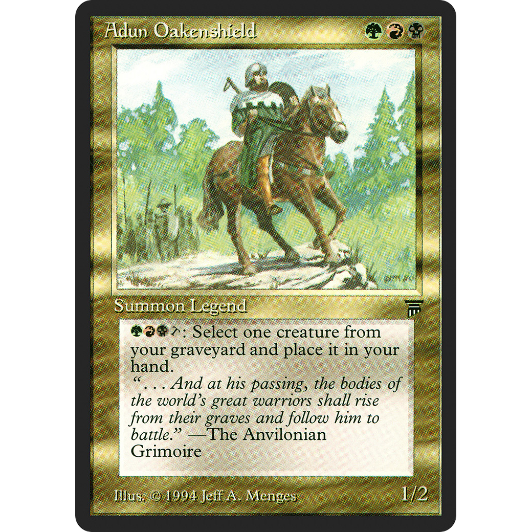 MTG Singles - Adun Oakenshield - Legends - NM