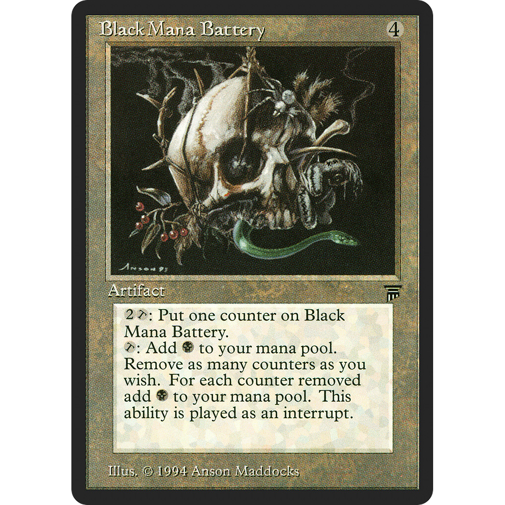 MTG Singles - Black Mana Battery - Legends - Regular