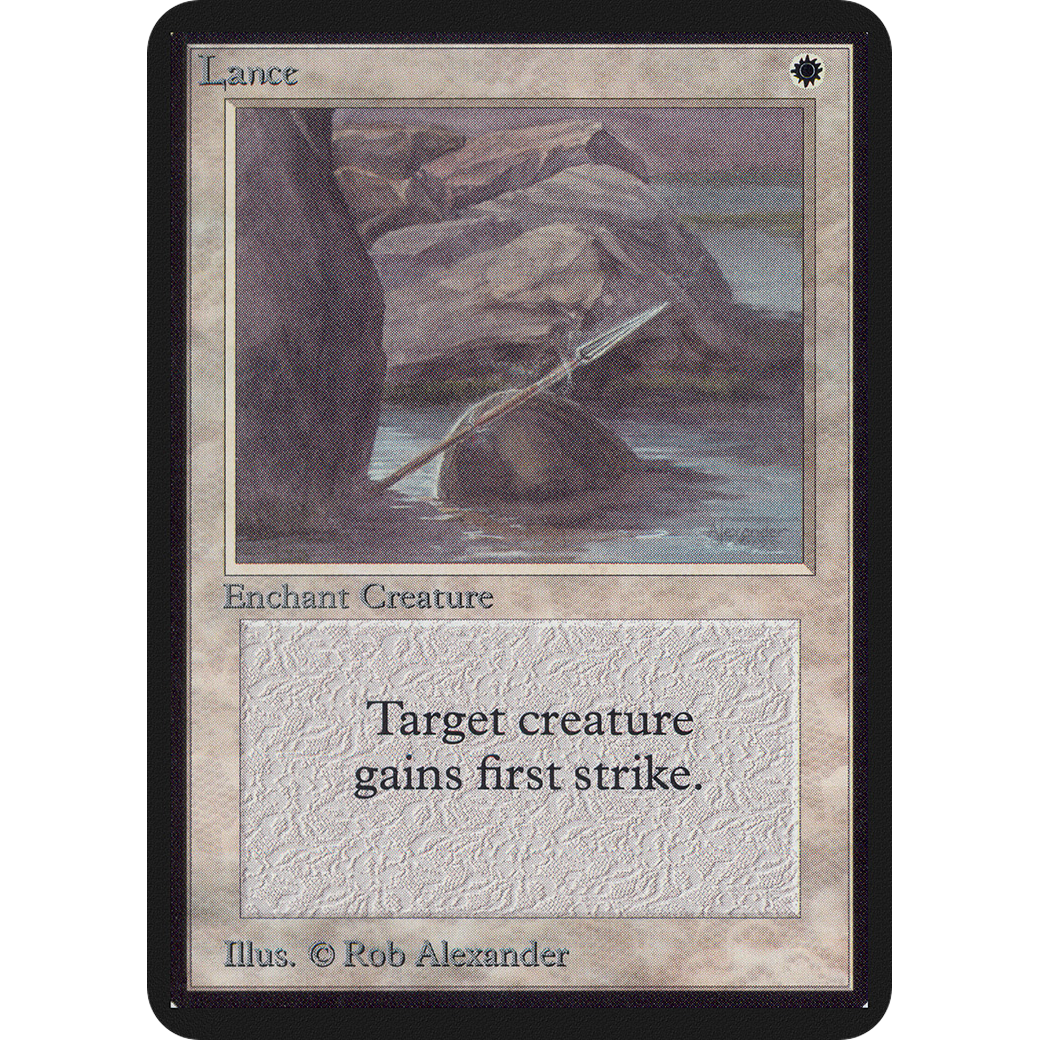 Magic the Gathering Lance - Alpha NM