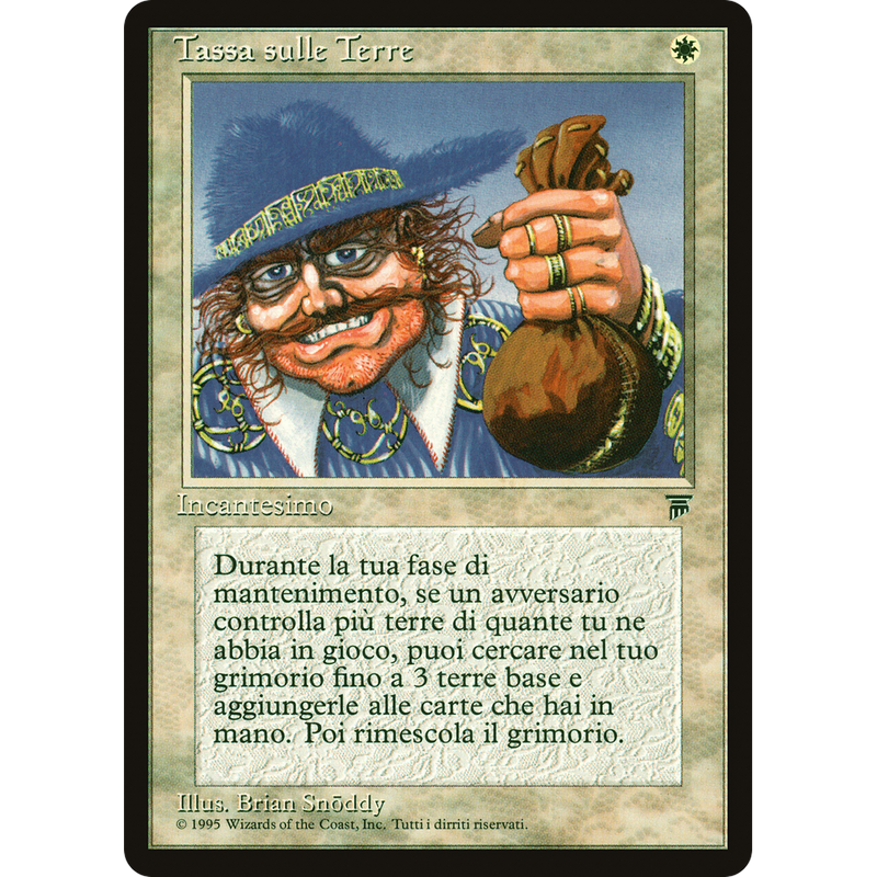 Magic the Gathering Land Tax - Legends Italian NM