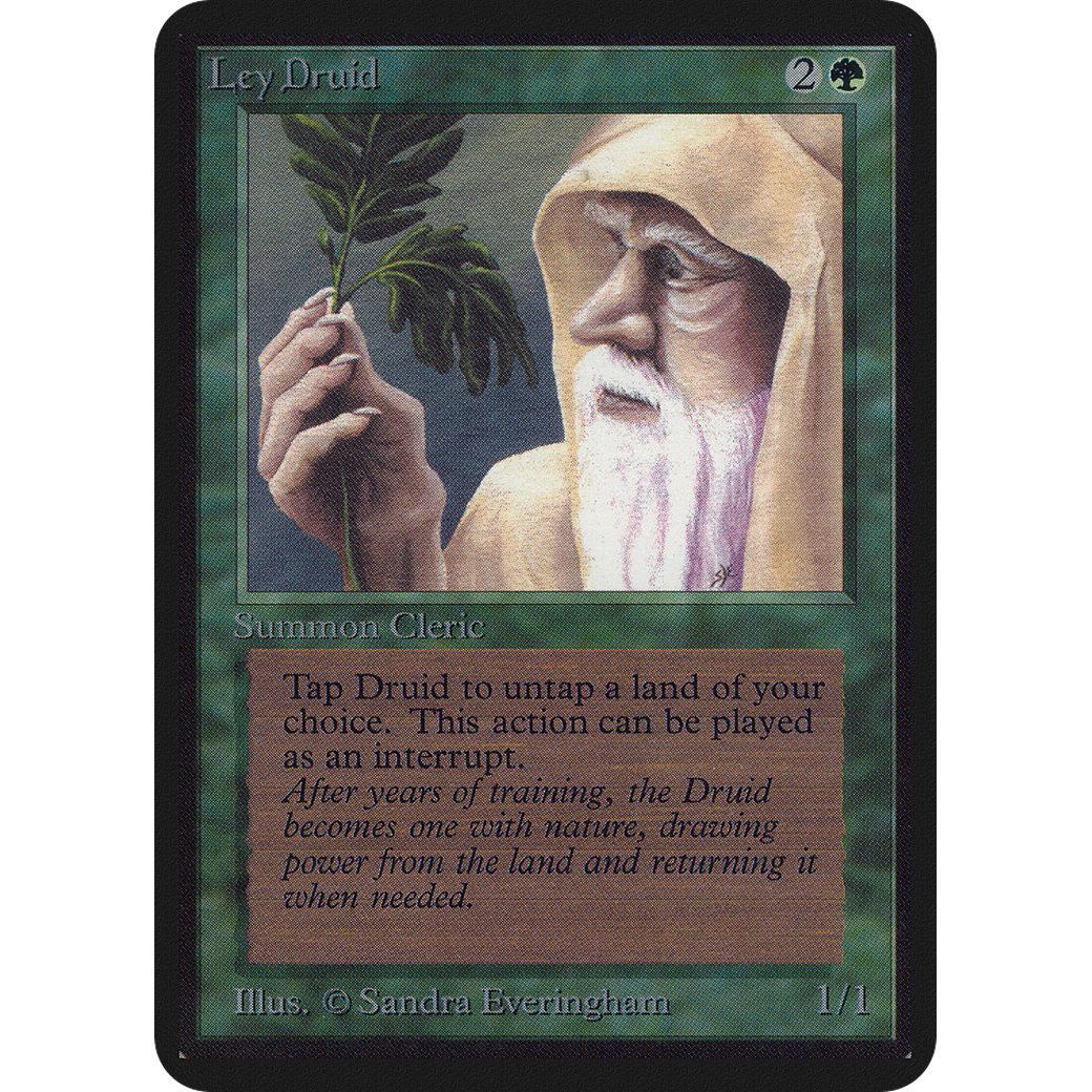 Magic the Gathering Ley Druid - Alpha NM