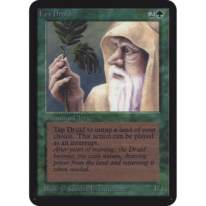Magic the Gathering Ley Druid - Alpha NM