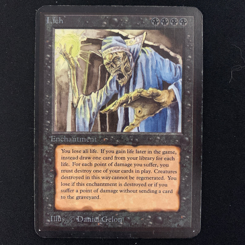 Magic the Gathering Lich - Alpha 