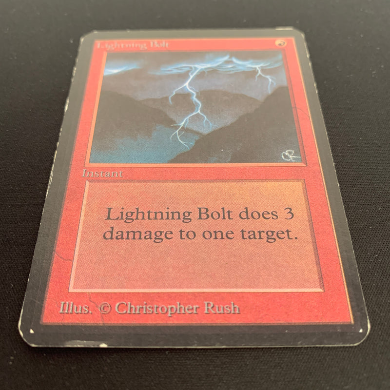 Magic the Gathering Lightning Bolt - Alpha 