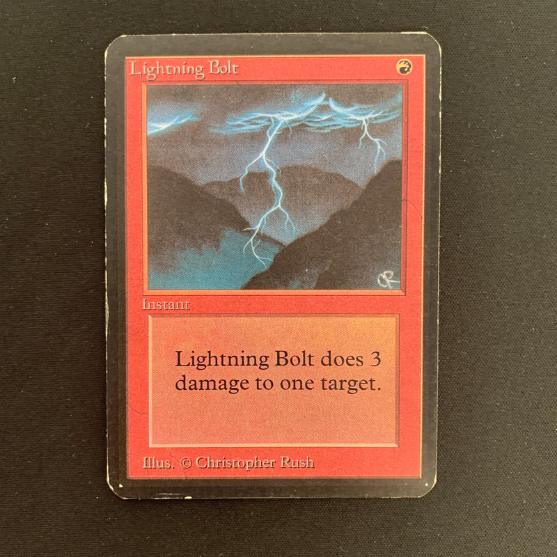 Magic the Gathering Lightning Bolt - Alpha 