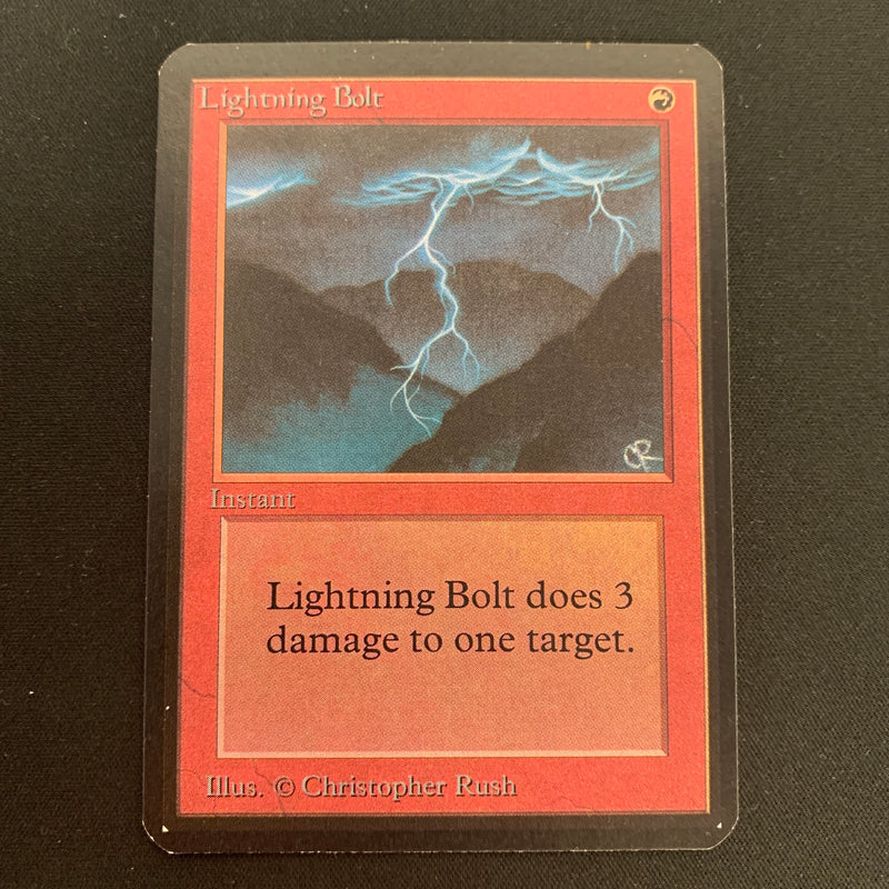 Magic the Gathering Lightning Bolt - Alpha 