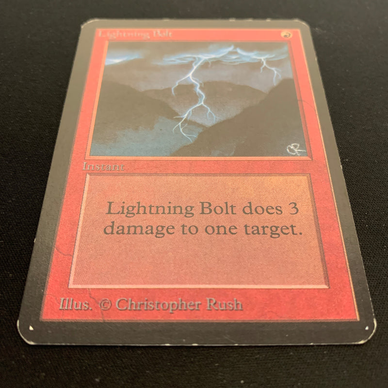 Magic the Gathering Lightning Bolt - Alpha 