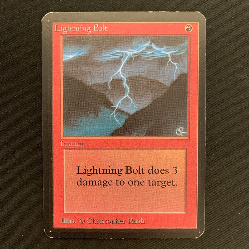 Magic the Gathering Lightning Bolt - Alpha 