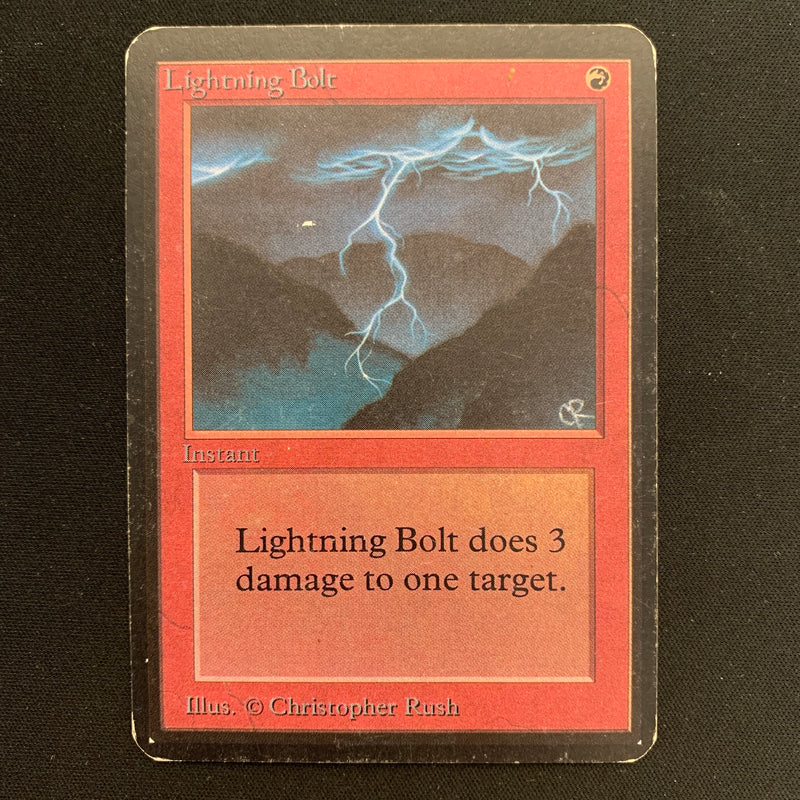 Magic the Gathering Lightning Bolt - Alpha 