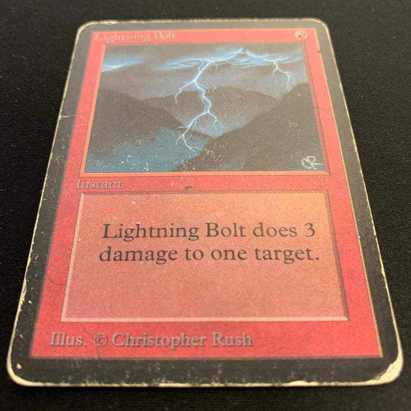 Magic the Gathering Lightning Bolt - Alpha 