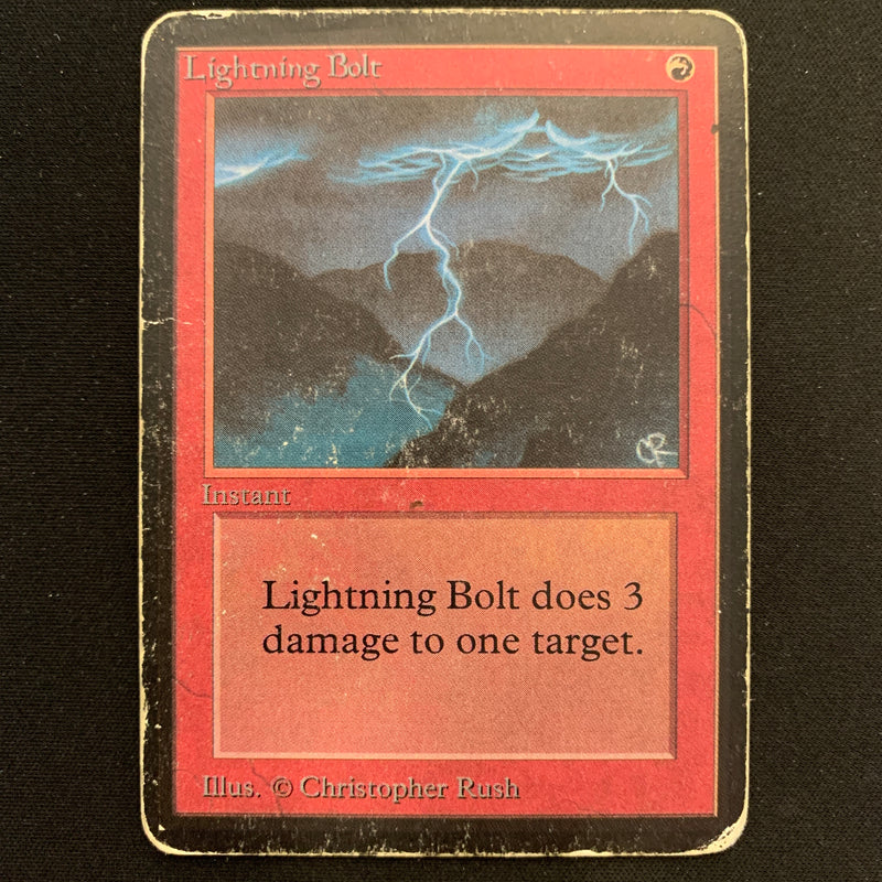 Magic the Gathering Lightning Bolt - Alpha 