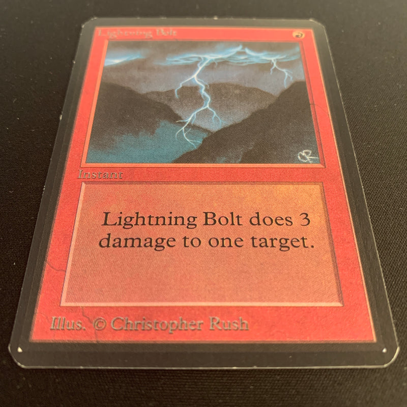 Magic the Gathering Lightning Bolt - Alpha 