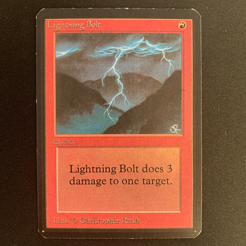 Magic the Gathering Lightning Bolt - Alpha 