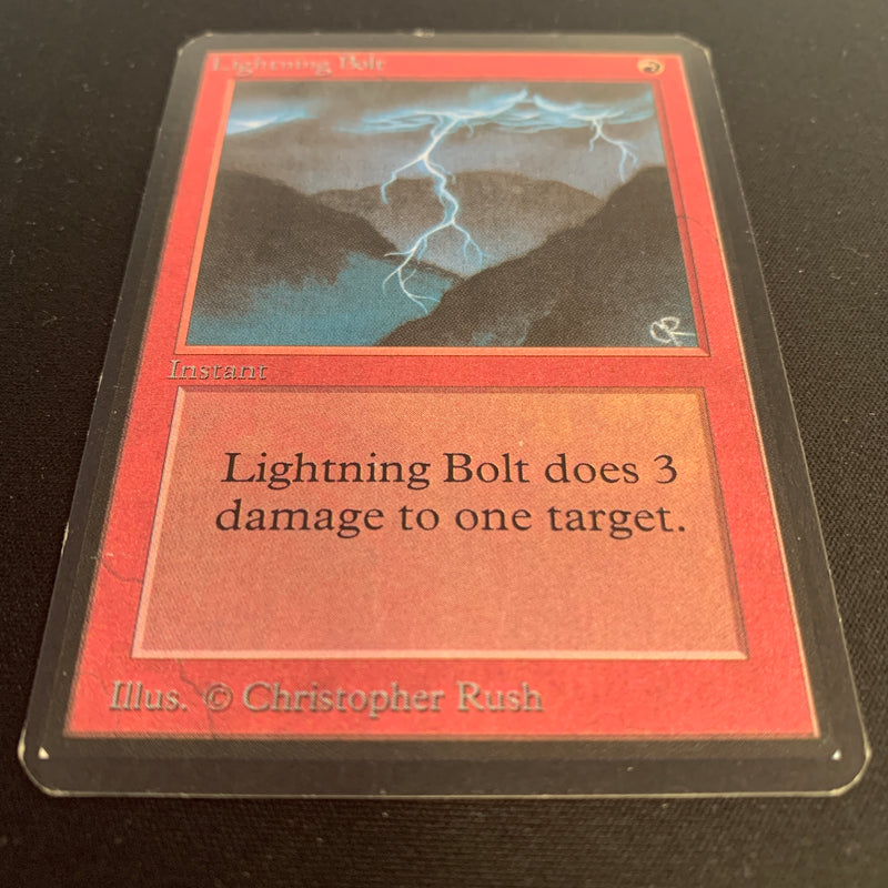 Magic the Gathering Lightning Bolt - Alpha 