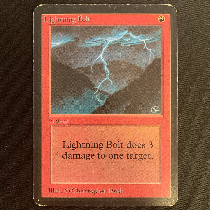 Magic the Gathering Lightning Bolt - Alpha 