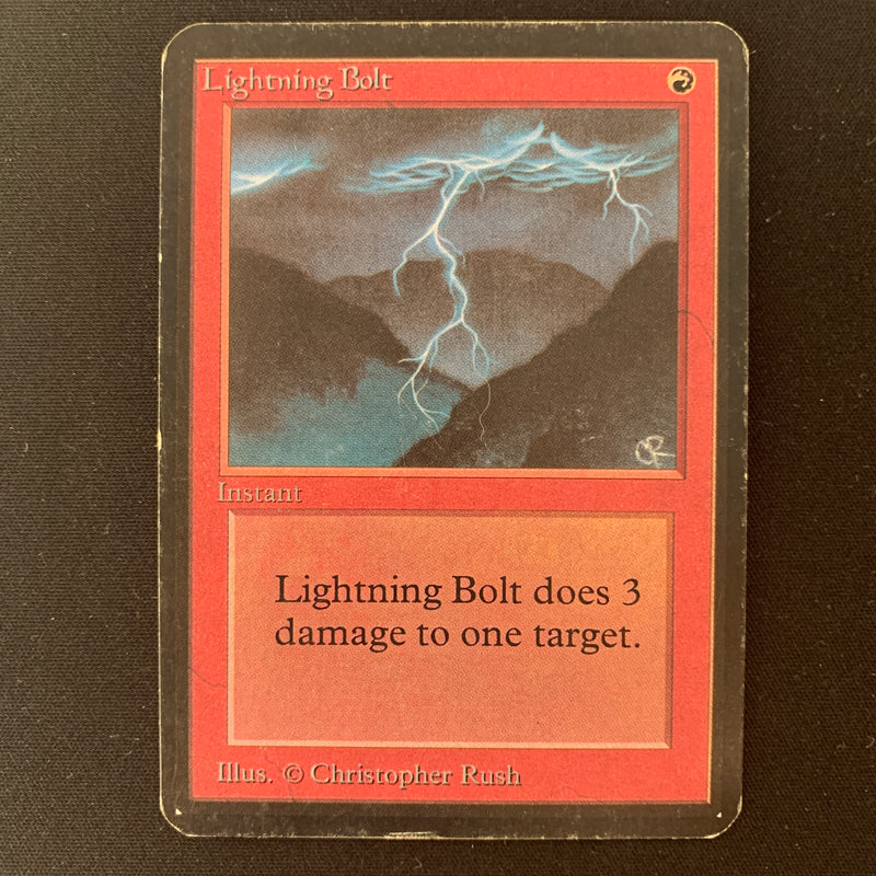 Magic the Gathering Lightning Bolt - Alpha 