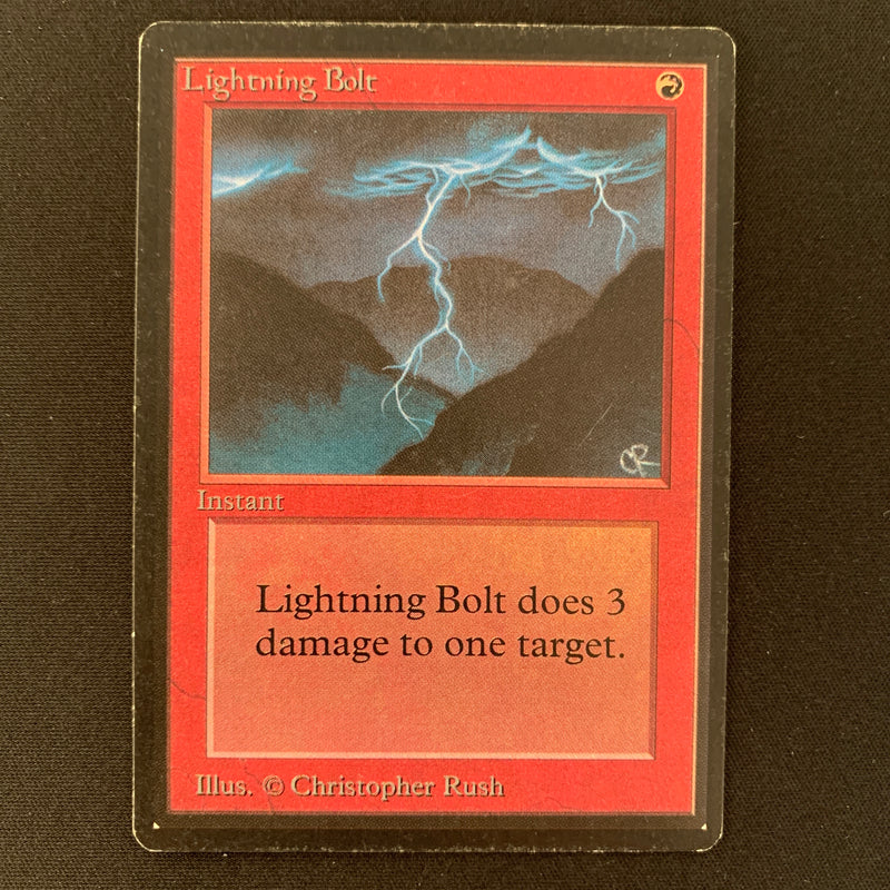 Magic the Gathering Lightning Bolt - Beta 