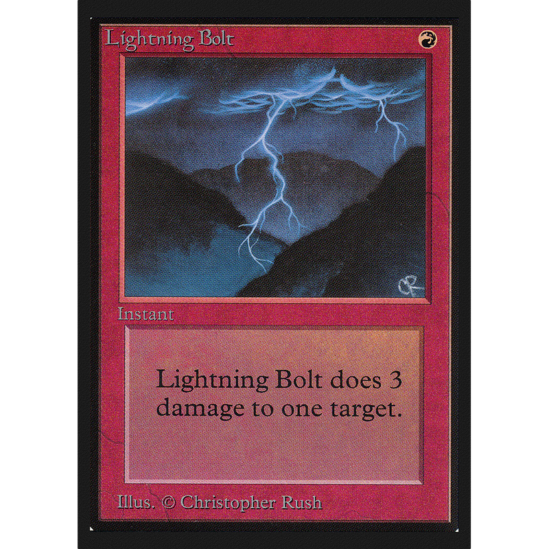 Magic the Gathering Lightning Bolt - International Edition NM