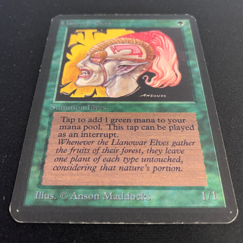 Magic the Gathering Llanowar Elves - Alpha 