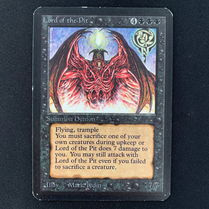 Magic the Gathering Lord of the Pit - Alpha 