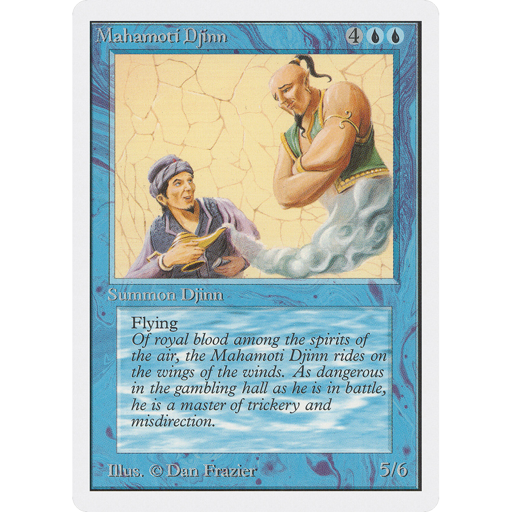 MTG Singles - Mahamoti Djinn - Unlimited - NM