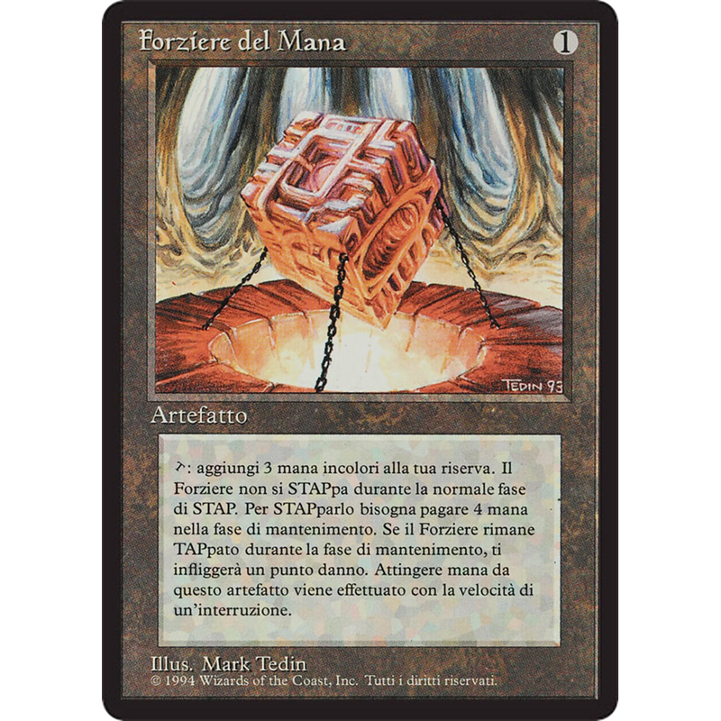 Magic the Gathering Mana Vault - Foreign Black Bordered - Italian NM