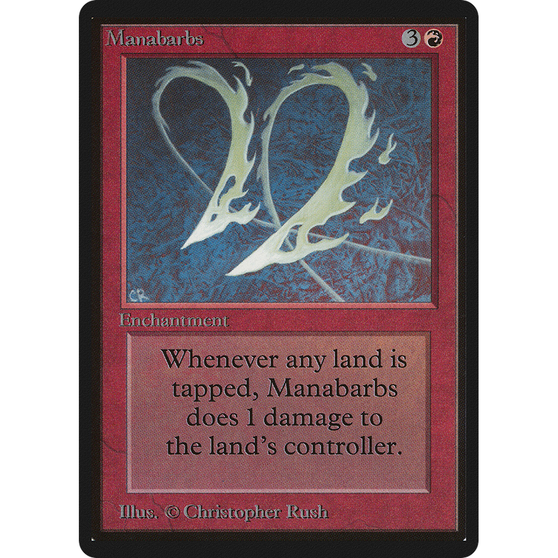 Magic the Gathering Manabarbs - Beta NM