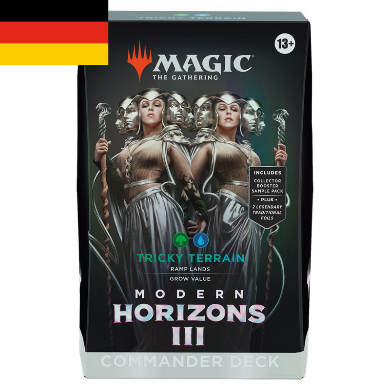 Magic the Gathering Modern Horizons 3 Commander Deck Tricky Terrain German