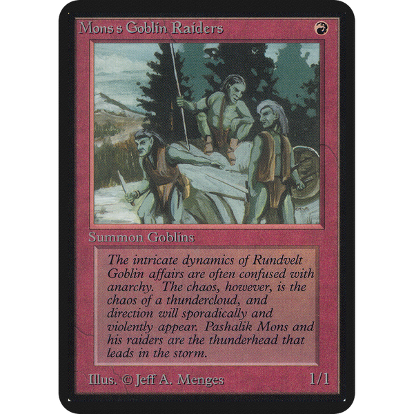 Magic the Gathering Mons's Goblin Raiders - Alpha NM
