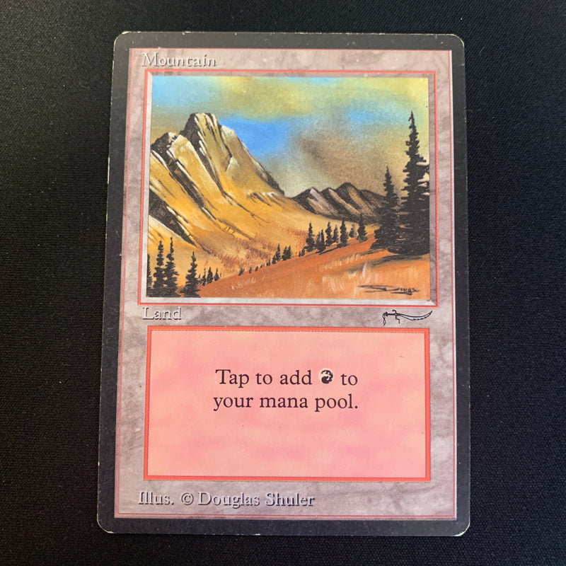 Magic the Gathering Mountain - Arabian Nights 