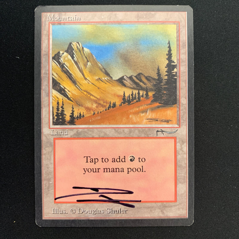 Magic the Gathering Mountain - Arabian Nights 