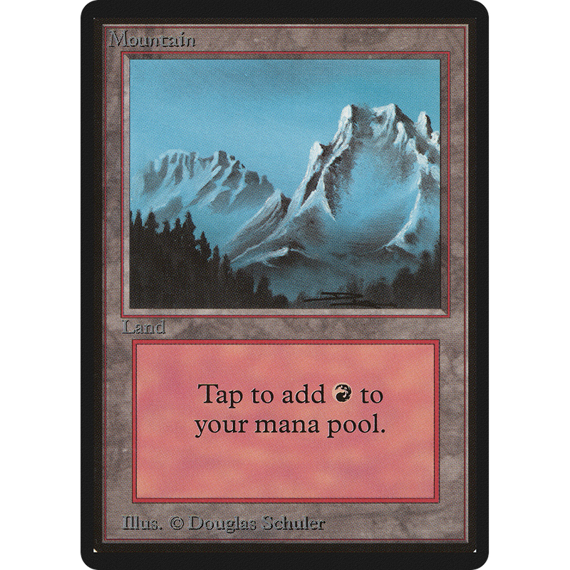 Magic the Gathering Mountain (V.2) - Beta NM