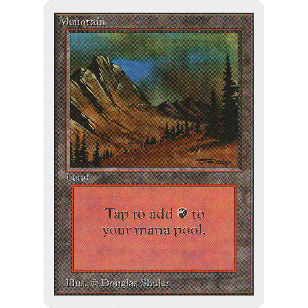 MTG Singles - Mountain (V.3) - Unlimited - NM