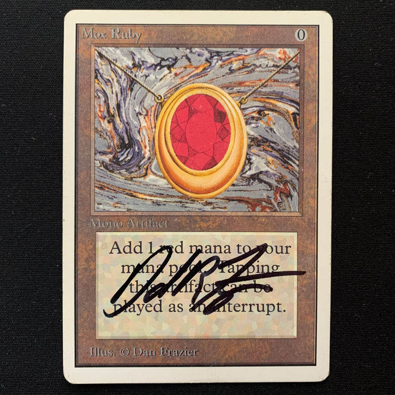 Magic the Gathering Mox Ruby - Unlimited PL - SIGNED - 24639