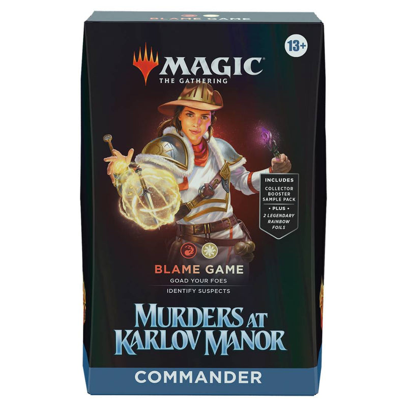 Magic the Gathering Murders at Karlov Manor Commander Deck Blame Game English