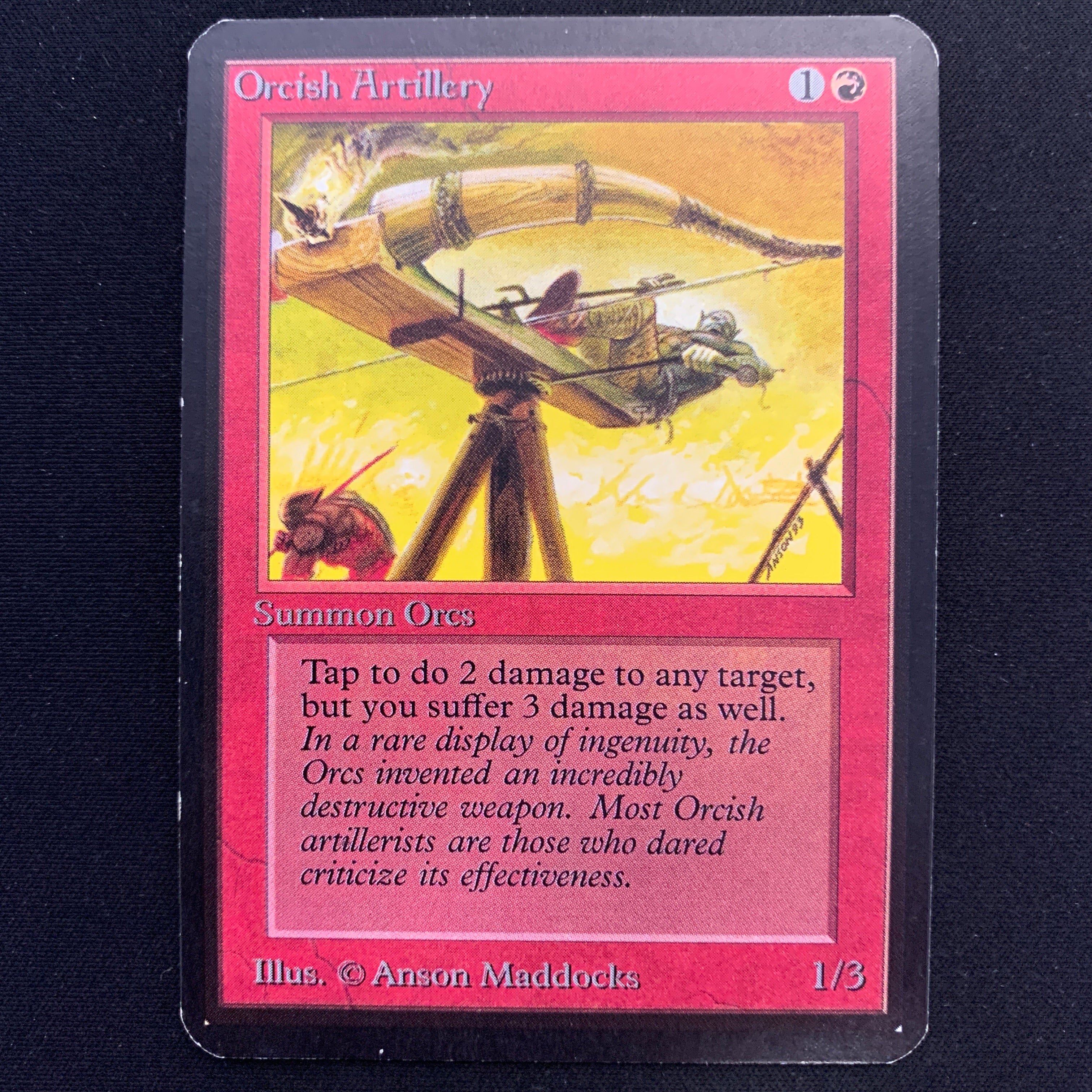 MTG Singles - Orcish Artillery - Alpha - 