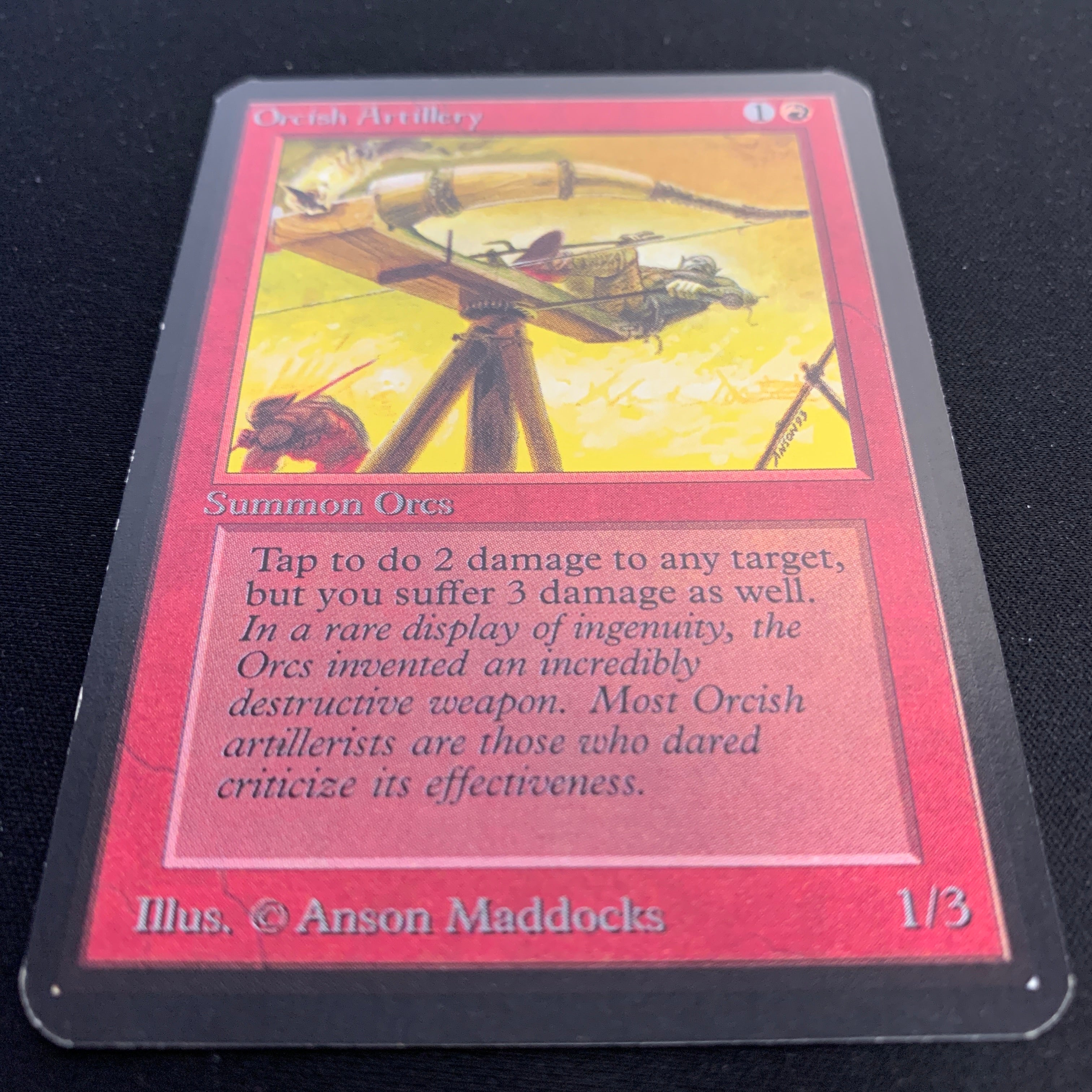MTG Singles - Orcish Artillery - Alpha - 