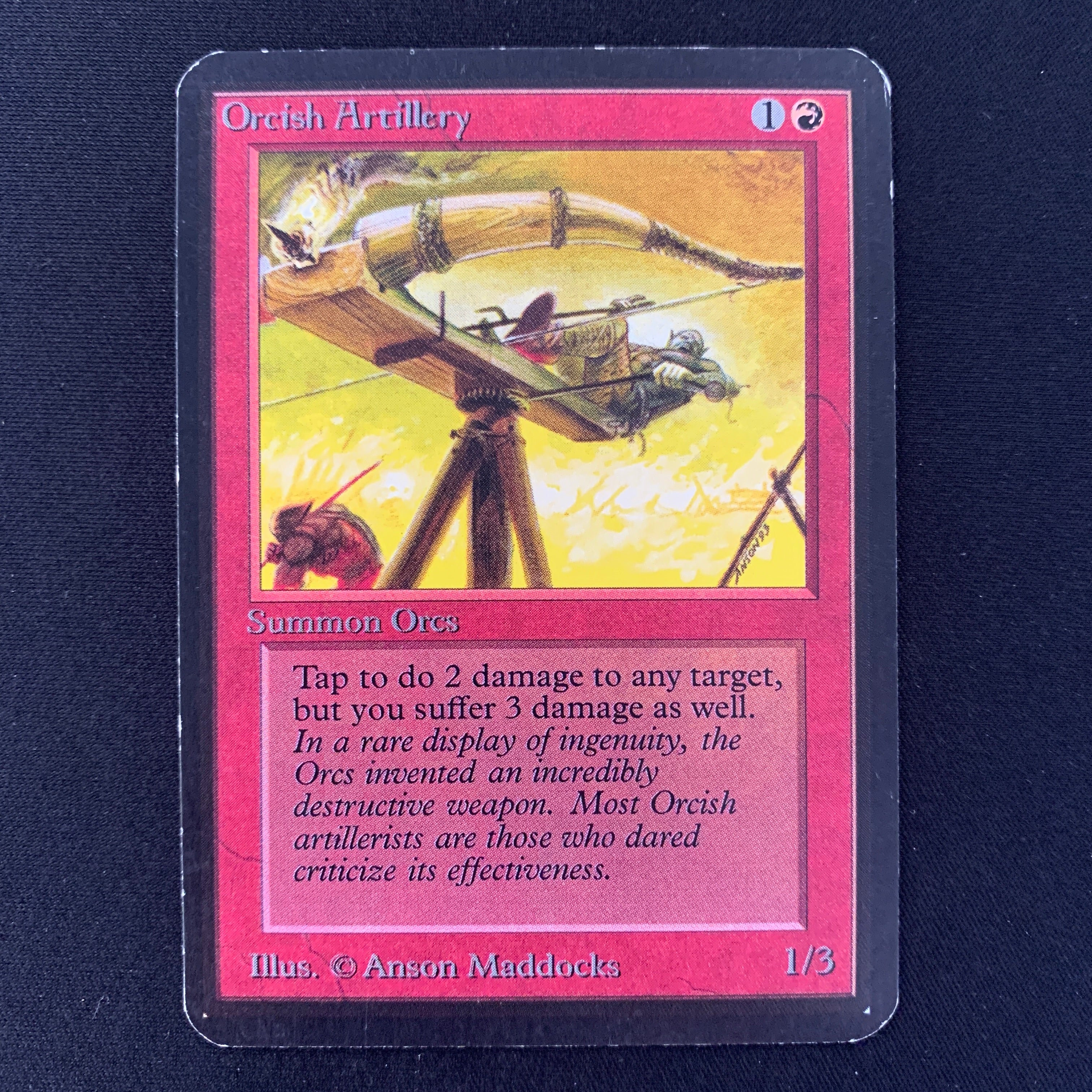 MTG Singles - Orcish Artillery - Alpha - 